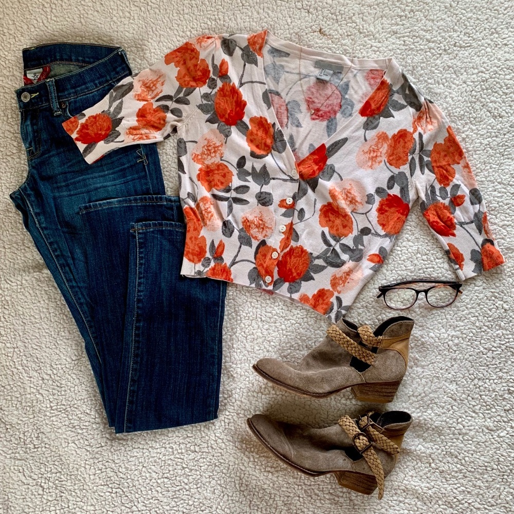 H&M Floral Cardigan